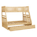 Bartly (4) Twin/Full Bunk Bed with Twin Trundle in Natural - B2043TF-1*R - FAMSA Furniture (TX)