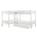 Galen (4) Corner Bunk Bed with Twin Trundle in White - B2053CNW-1R* - FAMSA Furniture (TX)