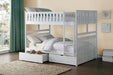 Galen (4) Full/Full Bunk Bed with Storage Boxes in White - B2053FFW-1*T - FAMSA Furniture (TX)