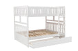 Galen (4) Full/Full Bunk Bed with Twin Trundle in White - B2053FFW-1*R - FAMSA Furniture (TX)