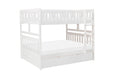 Galen (4) Full/Full Bunk Bed with Twin Trundle in White - B2053FFW-1*R - FAMSA Furniture (TX)