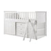 Galen (5) Low Loft Bunk with Bookcase and Dresser in White - B2053LLW-1*BCDR - FAMSA Furniture (TX)