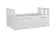 Galen (2) Twin/Twin Trundle Bed in White - B2053PRW-1* - FAMSA Furniture (TX)