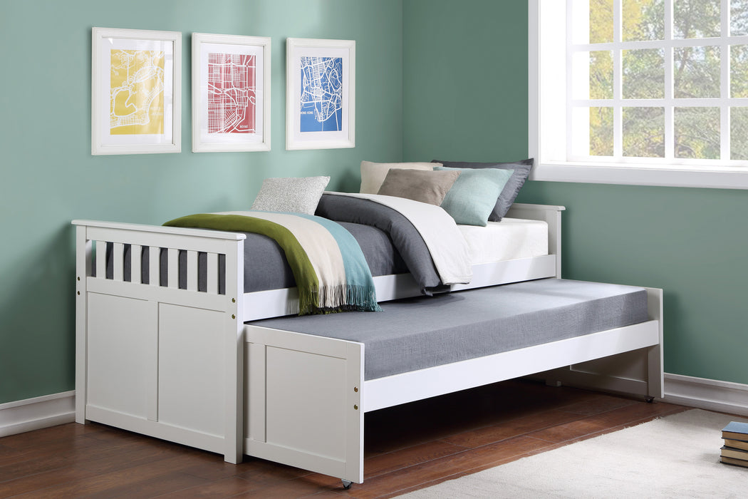 Galen Twin/Twin Bed in White - B2053RTW-1 - FAMSA Furniture (TX)