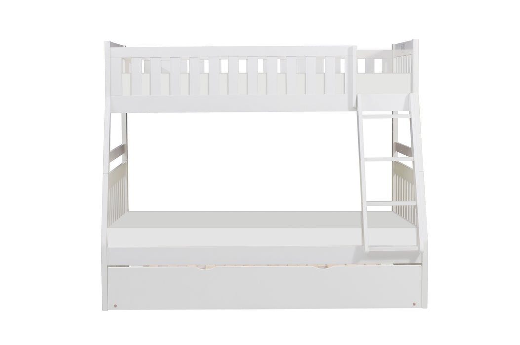Galen (4) Twin/Full Bunk Bed with Twin Trundle in White - B2053TFW-1*R - FAMSA Furniture (TX)