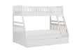 Galen (4) Twin/Full Bunk Bed with Twin Trundle in White - B2053TFW-1*R - FAMSA Furniture (TX)