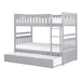 Orion (4) Twin/Twin Bunk Bed with Twin Trundle in Gray - B2063-1*R - FAMSA Furniture (TX)