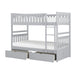 Orion (4) Twin/Twin Bunk Bed with Storage Boxes in Gray - B2063-1*T - FAMSA Furniture (TX)