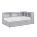Orion (4) Twin Bookcase Corner Bed with Storage Boxes in Gray - B2063BC-1BCT* - FAMSA Furniture (TX)
