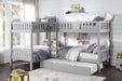 Orion (4) Corner Bunk Bed with Twin Trundle in Gray - B2063CN-1R* - FAMSA Furniture (TX)