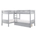 Orion (4) Corner Bunk Bed with Storage Boxes in Gray - B2063CN-1T* - FAMSA Furniture (TX)