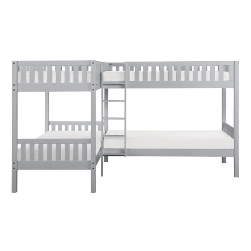Orion (3) Corner Bunk Bed in Gray - B2063CN-1* - FAMSA Furniture (TX)