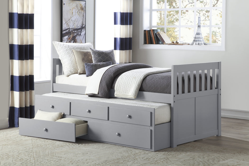 Orion (2) Twin/Twin Trundle Bed in Gray - B2063PR-1* - FAMSA Furniture (TX)