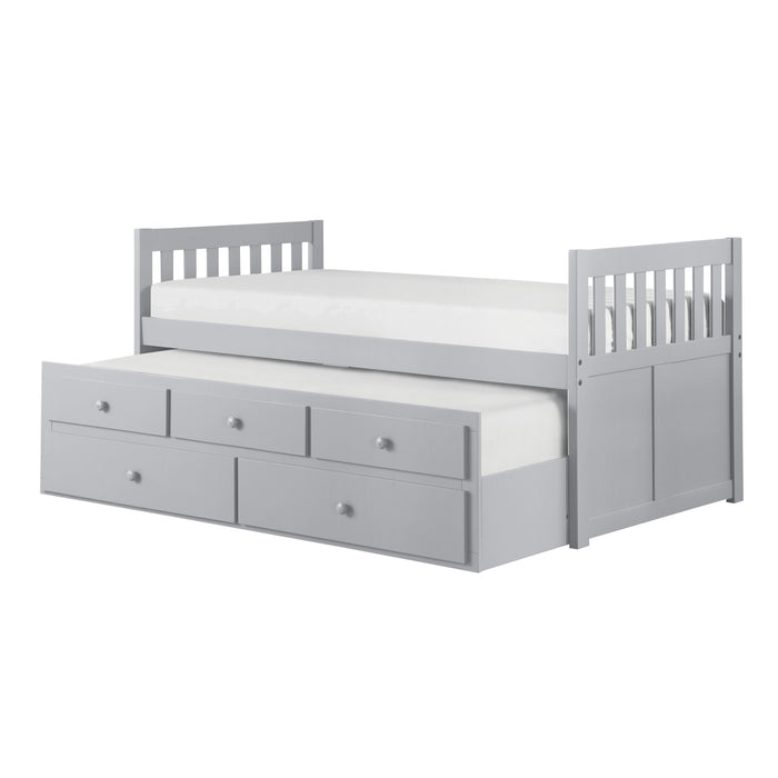 Orion (2) Twin/Twin Trundle Bed in Gray - B2063PR-1* - FAMSA Furniture (TX)