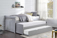 Orion Twin/Twin Bed with Twin Trundle in Gray - B2063RT-1R - FAMSA Furniture (TX)