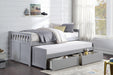 Orion (4) Twin/Twin Bed with Storage Boxes in Gray - B2063RT-1T* - FAMSA Furniture (TX)