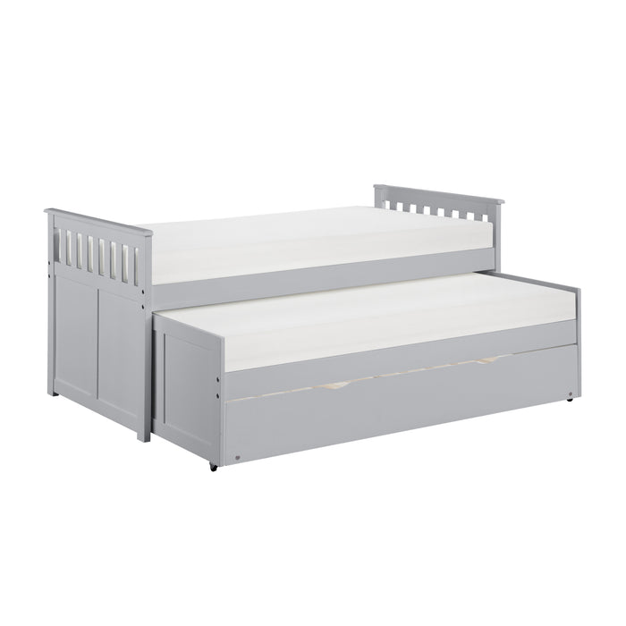 Orion Twin/Twin Bed with Twin Trundle in Gray - B2063RT-1R - FAMSA Furniture (TX)