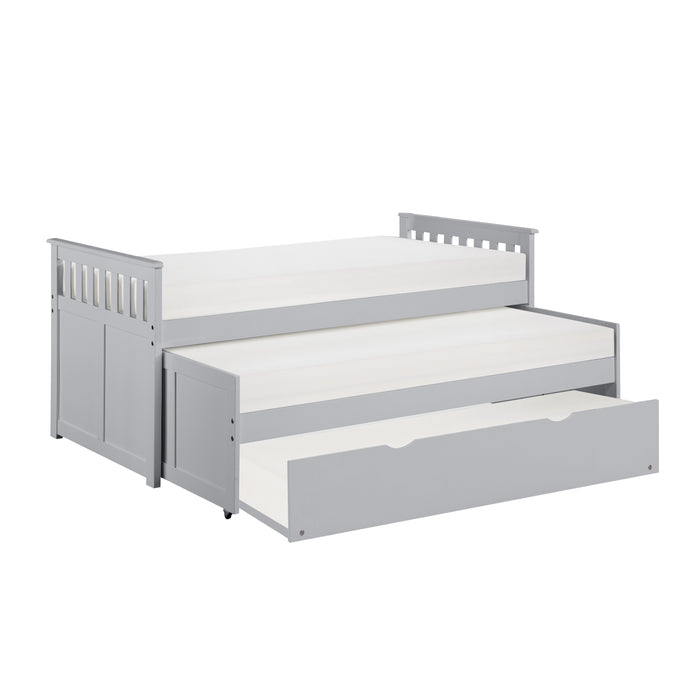 Orion Twin/Twin Bed with Twin Trundle in Gray - B2063RT-1R - FAMSA Furniture (TX)