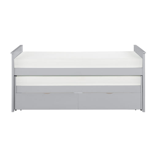 Orion (4) Twin/Twin Bed with Storage Boxes in Gray - B2063RT-1T* - FAMSA Furniture (TX)