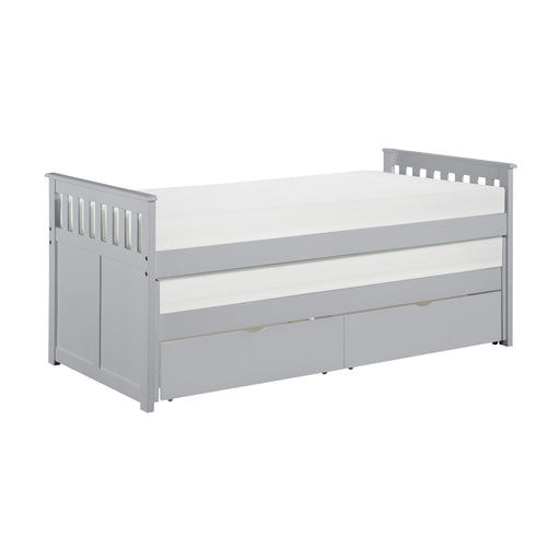 Orion (4) Twin/Twin Bed with Storage Boxes in Gray - B2063RT-1T* - FAMSA Furniture (TX)