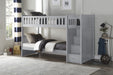 Orion (4) Twin/Twin Step Bunk Bed in Gray - B2063SB-1* - FAMSA Furniture (TX)