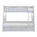 Orion (4) Twin/Full Bunk Bed with Storage Boxes in Gray - B2063TF-1*T - FAMSA Furniture (TX)