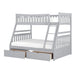 Orion (4) Twin/Full Bunk Bed with Storage Boxes in Gray - B2063TF-1*T - FAMSA Furniture (TX)
