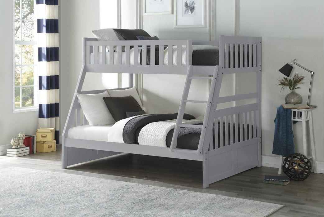 Orion (3) Twin/Full Bunk Bed in Gray - B2063TF-1* - FAMSA Furniture (TX)