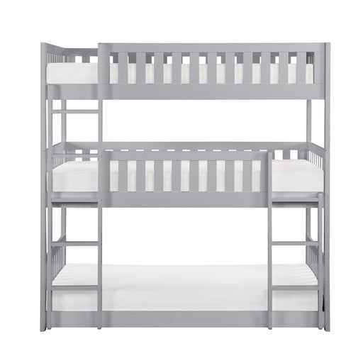 Orion (3) Triple Bunk Bed in Gray - B2063TTT-1* - FAMSA Furniture (TX)