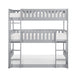 Orion (3) Triple Bunk Bed in Gray - B2063TTT-1* - FAMSA Furniture (TX)