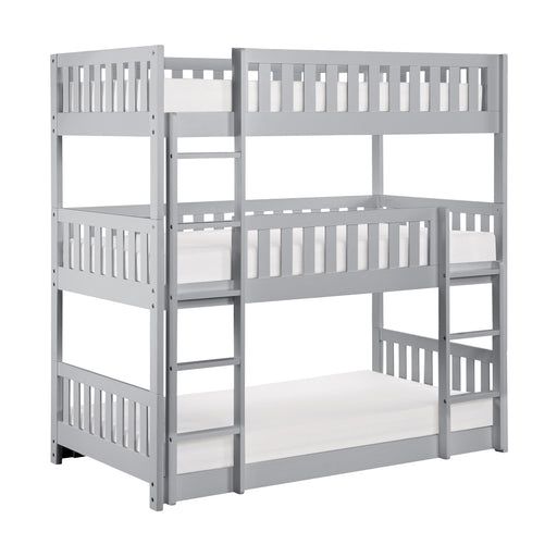 Orion (3) Triple Bunk Bed in Gray - B2063TTT-1* - FAMSA Furniture (TX)