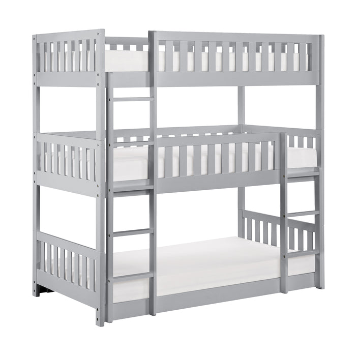 Orion (3) Triple Bunk Bed in Gray - B2063TTT-1* - FAMSA Furniture (TX)