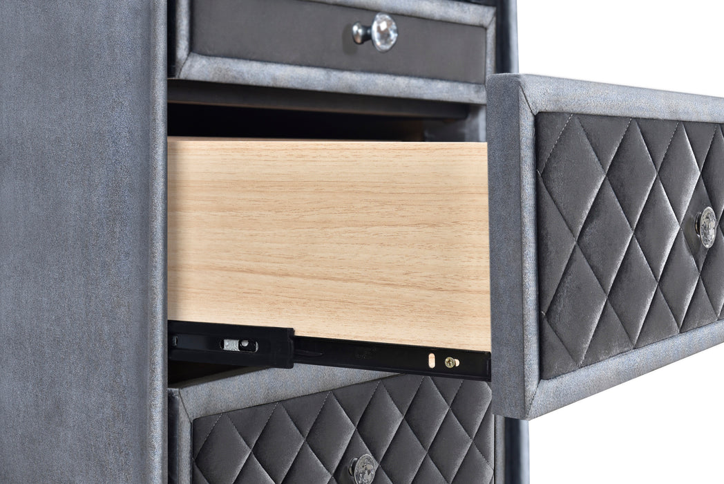 Came 7pc King Bedroom Set - Gray