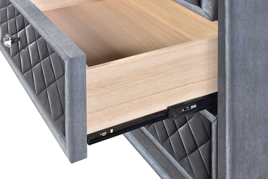 Came 7pc King Bedroom Set - Gray