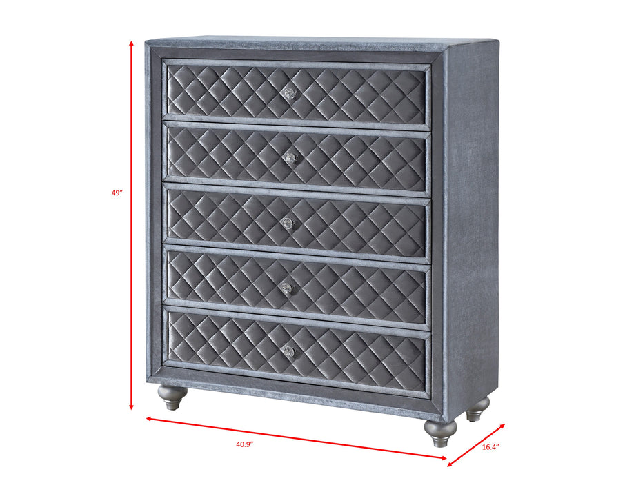 Came 5-Drawer Chest - Gray