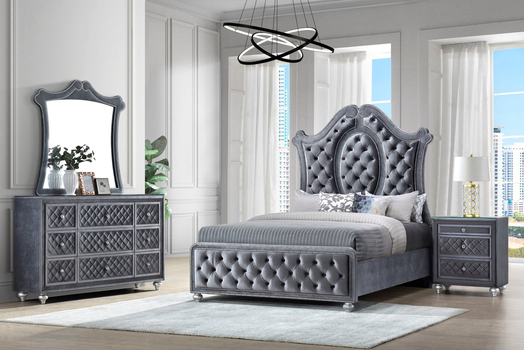 Came 7pc King Bedroom Set - Gray
