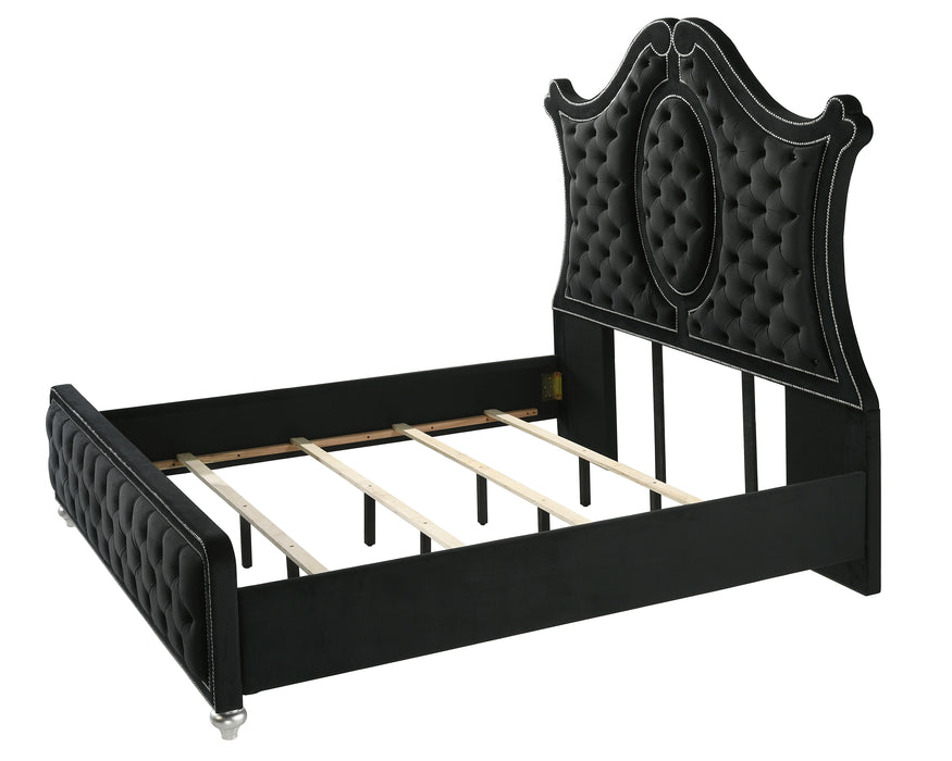 Came 7pc King Bedroom Set - Black