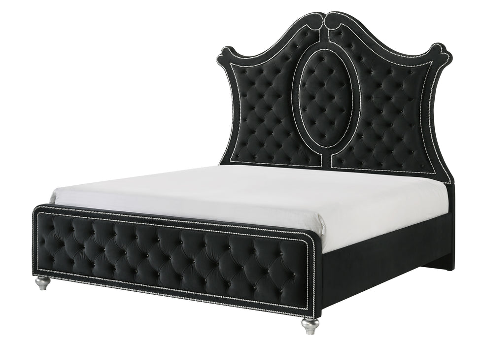 Came 7pc King Bedroom Set - Black