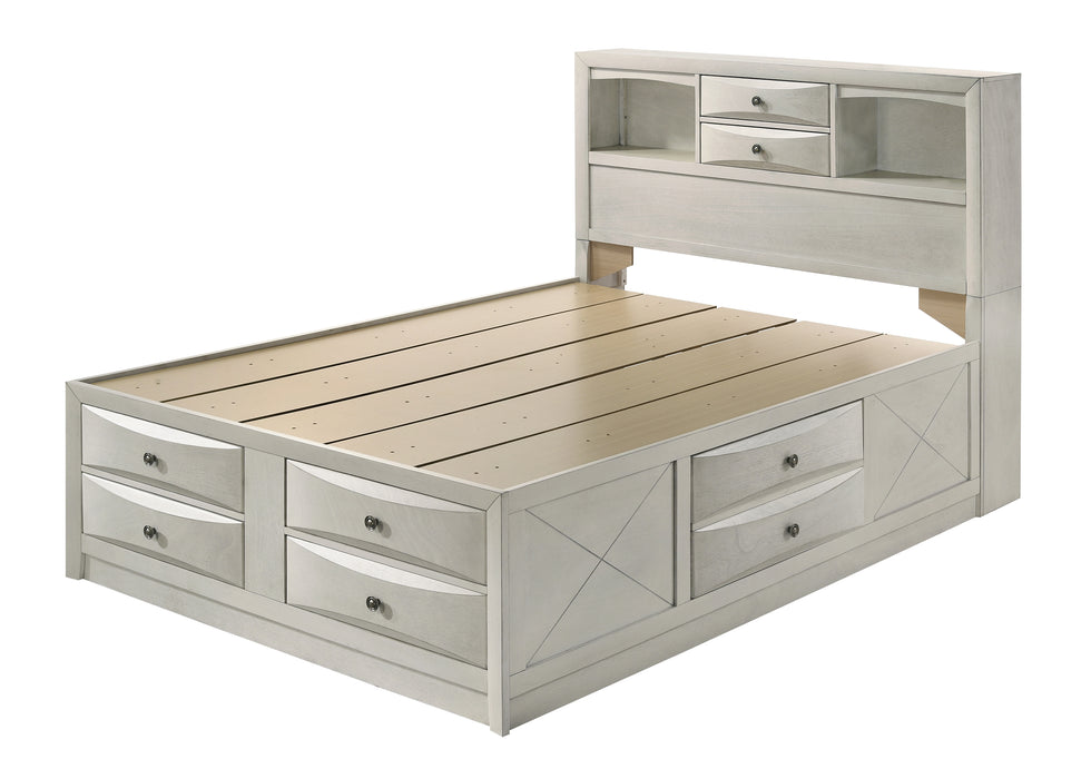 Emily 7pc King Bedroom Set - White