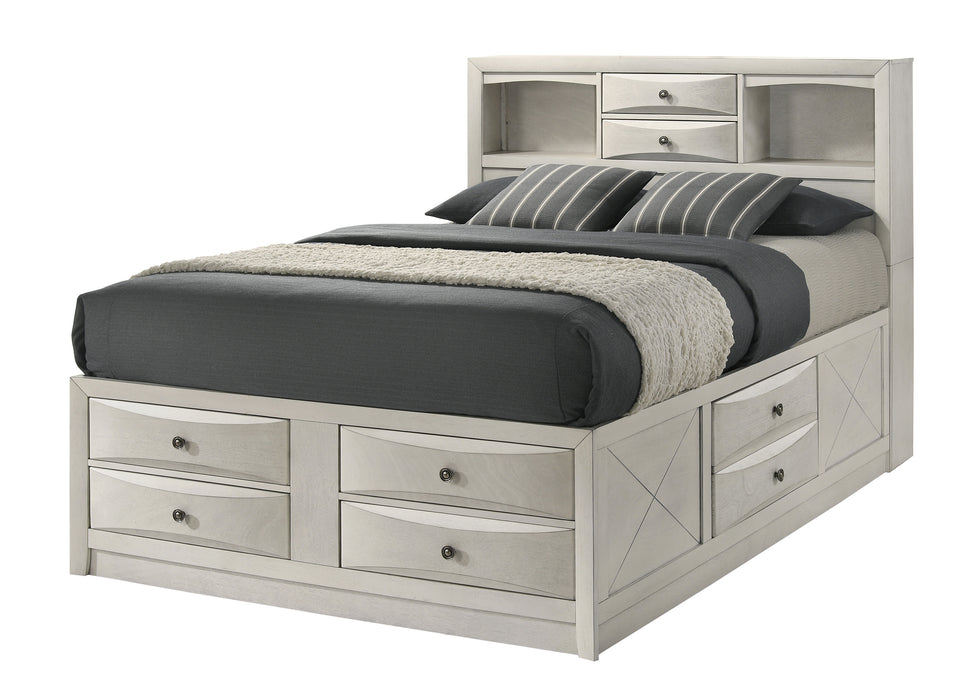 Emily 7pc King Bedroom Set - White