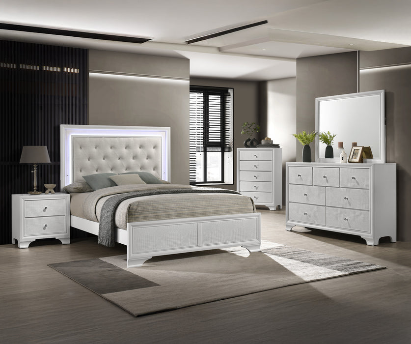 Lyssa 5pc Twin Bedroom Set - White