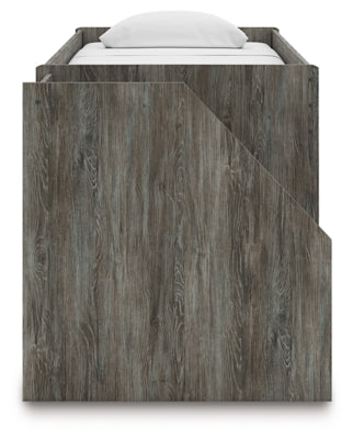 Frandern Loft Bed with Bookcase Storage - FAMSA Furniture (TX)