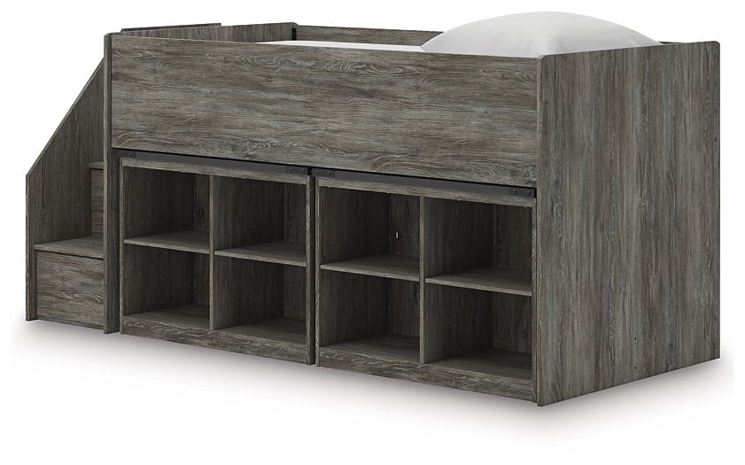 Frandern Loft Bed with Bookcase Storage - FAMSA Furniture (TX)