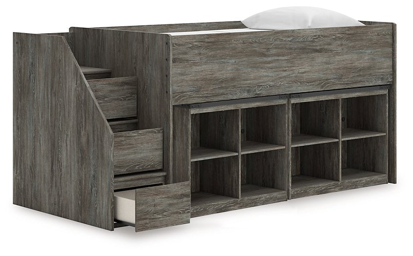 Frandern Loft Bed with Bookcase Storage - FAMSA Furniture (TX)