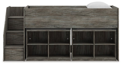 Frandern Loft Bed with Bookcase Storage - FAMSA Furniture (TX)