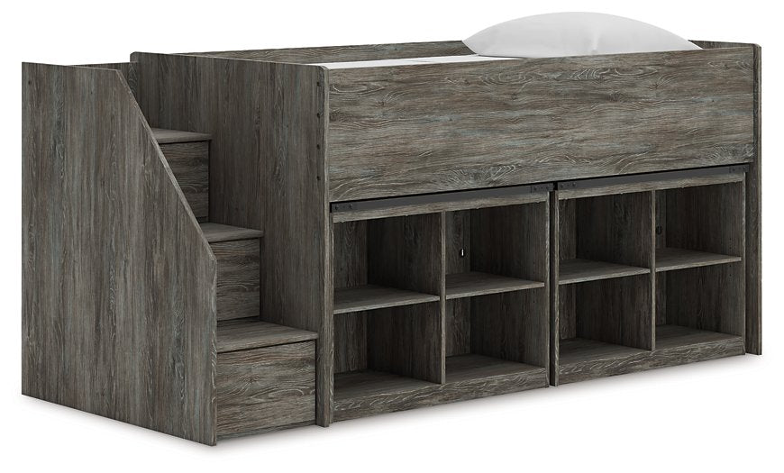 Frandern Loft Bed with Bookcase Storage - FAMSA Furniture (TX)