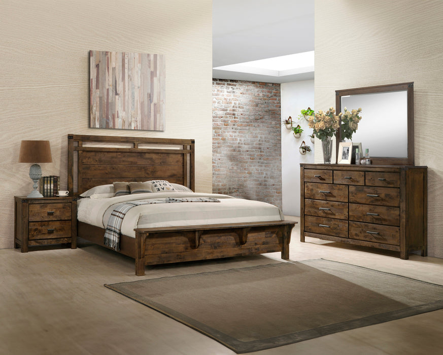 Curtis 6pc Queen Bedroom Set - Brown