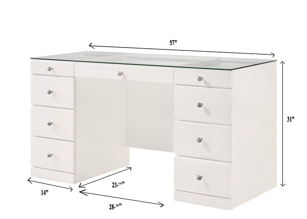 Avery Vanity Set in White