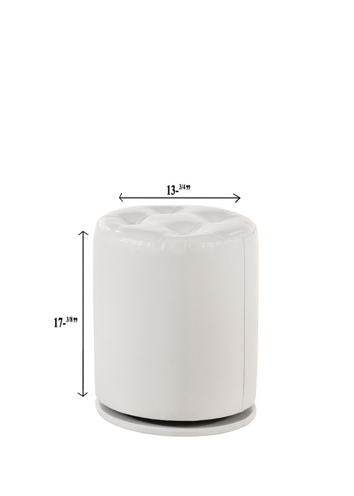 Vanity stool white - FAMSA Furniture (TX)