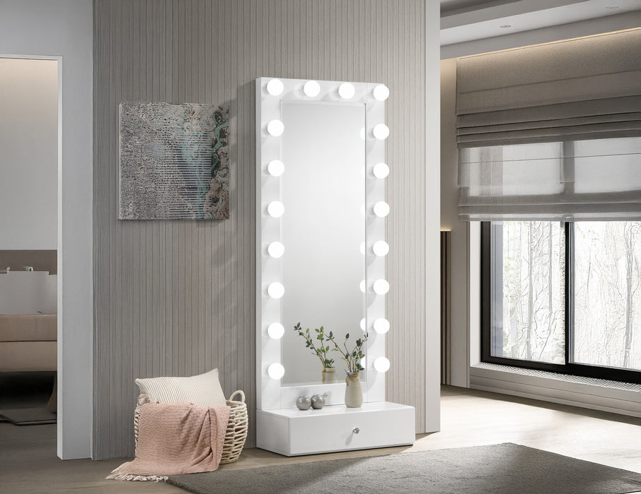 Luxo Tall Lighted Vanity W/Drawer